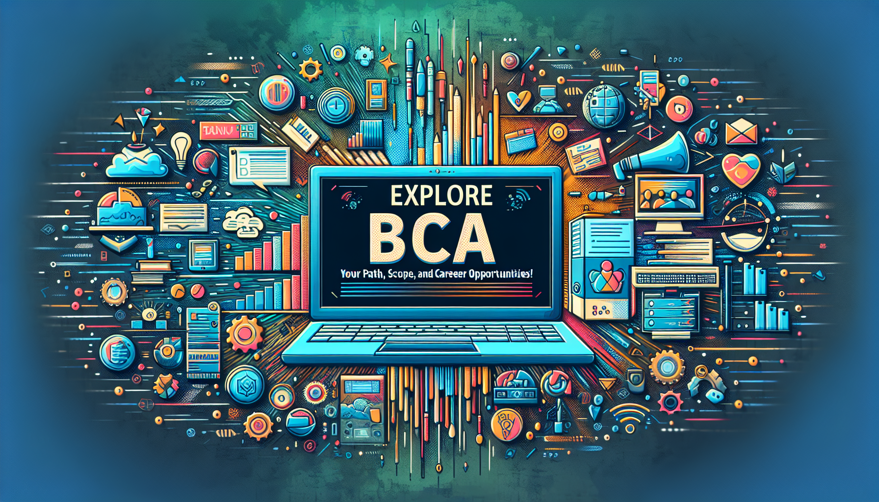 BCA: Understanding the Bachelor of Computer Applications BCA full form with illustrations representing technology and career growth