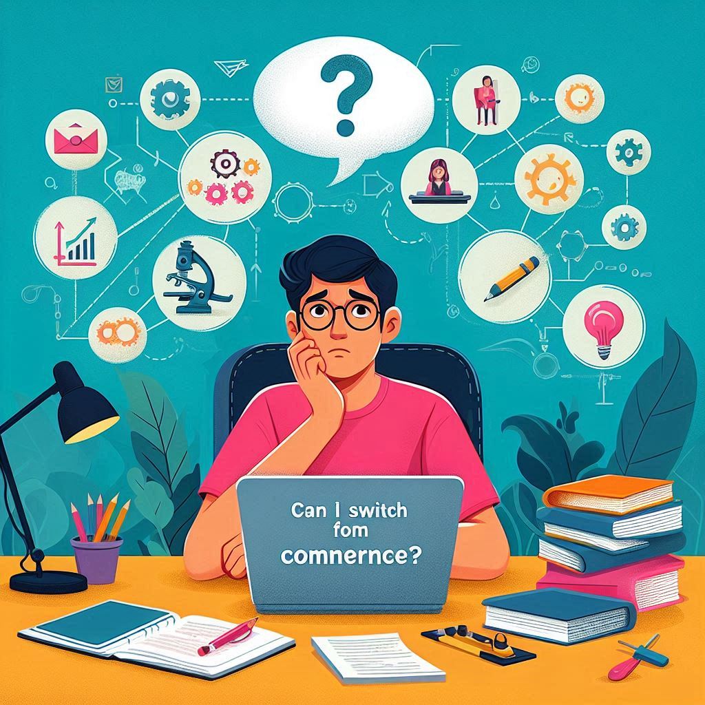 Can I switch from Commerce to Science after 12th