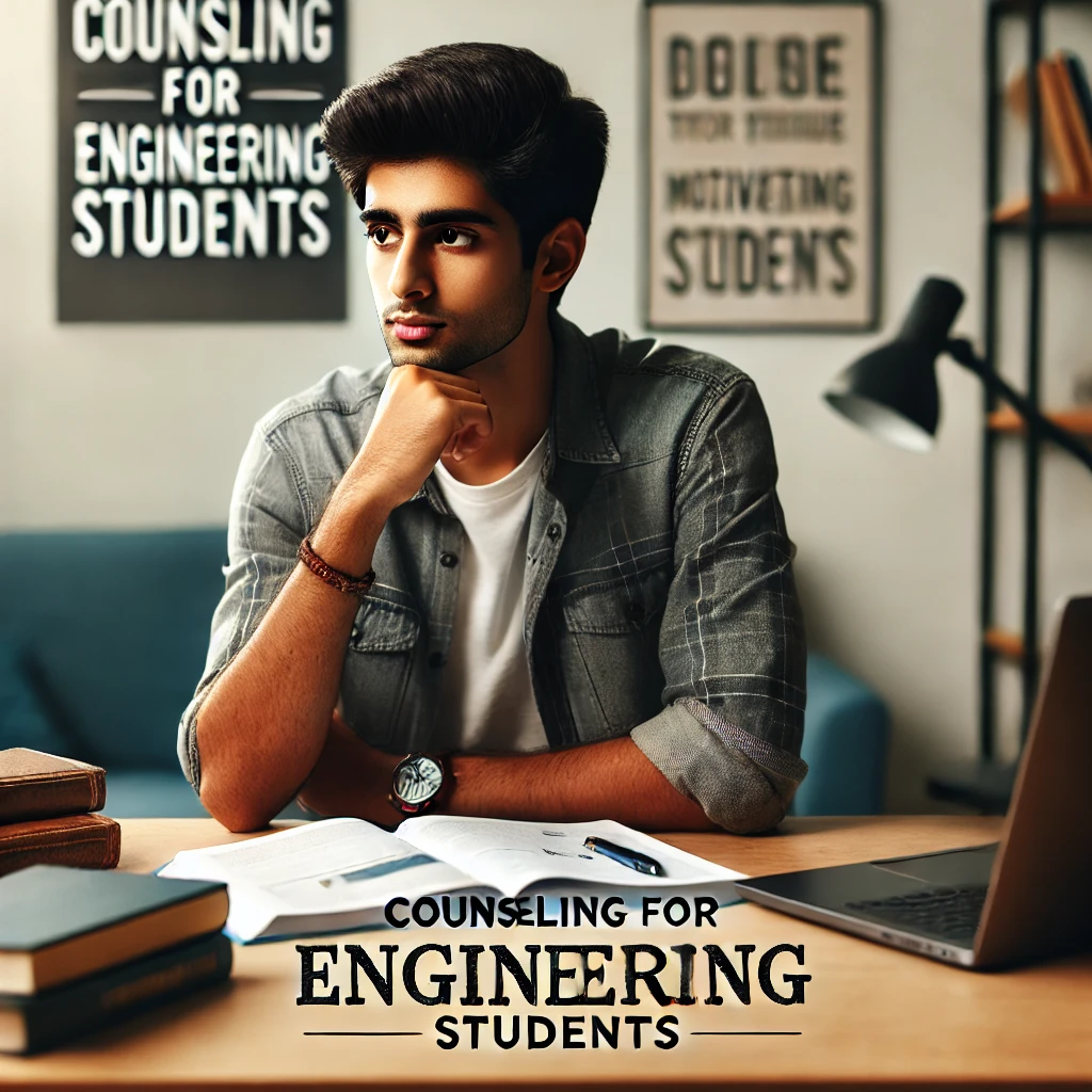 649b89ae-61dc-408f-a831-96100adf0e5f "Indian student sitting at a desk, planning for a career, surrounded by books, laptop, and notebooks with the text 'How to Create a Career Plan for the Next 3 Years