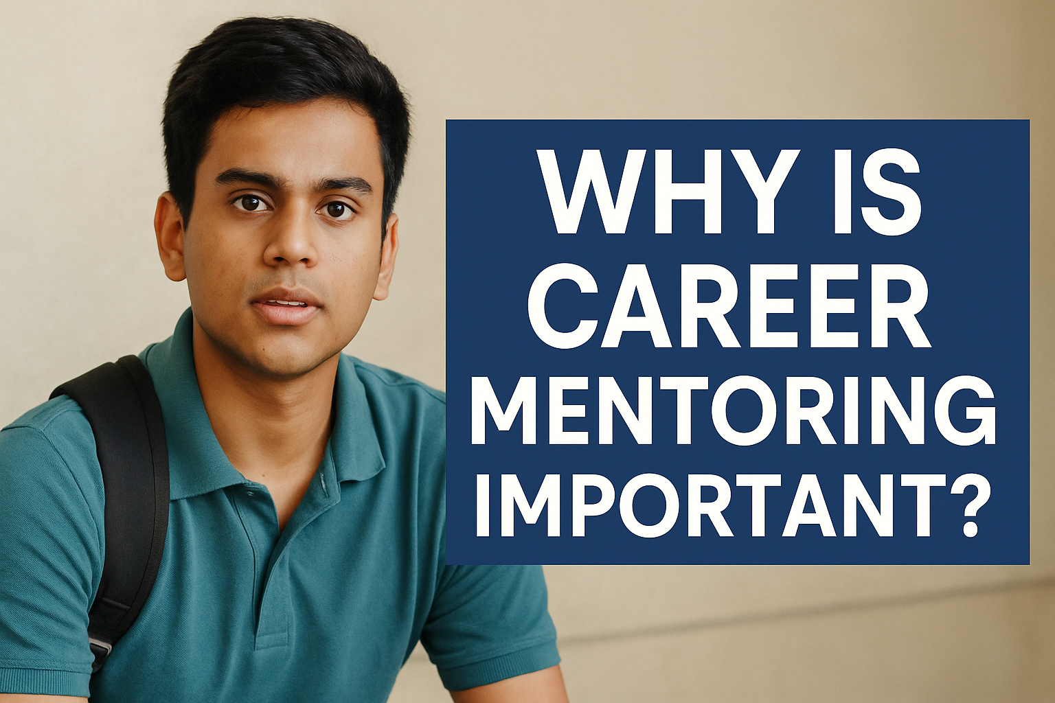Real Indian student reflecting on the importance of career mentoring